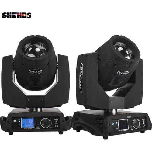 2PCS 7R 230W Moving Head Beam with Flight Case Professional DJ DMX Stage Lighting Power IN/OUT Touch Screen Sharpy Lyre Disco