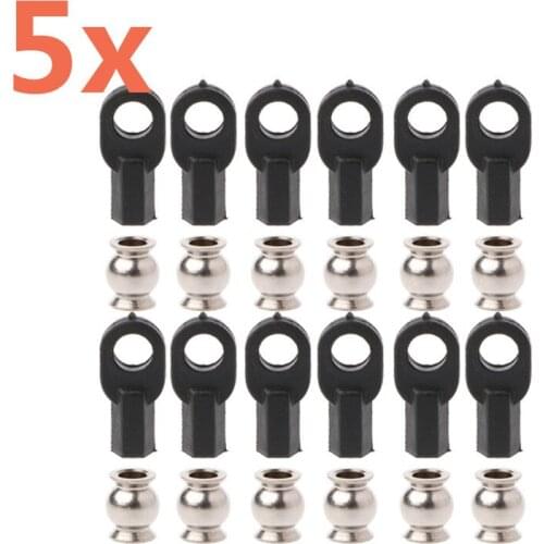 5sets M4 Rostock Kossel Mini Trax 1/10 E-REVO REVO SUMMIT Briquette 5347 Delta Reprap 3d Printer Arm Training Rod Ends RC Cars