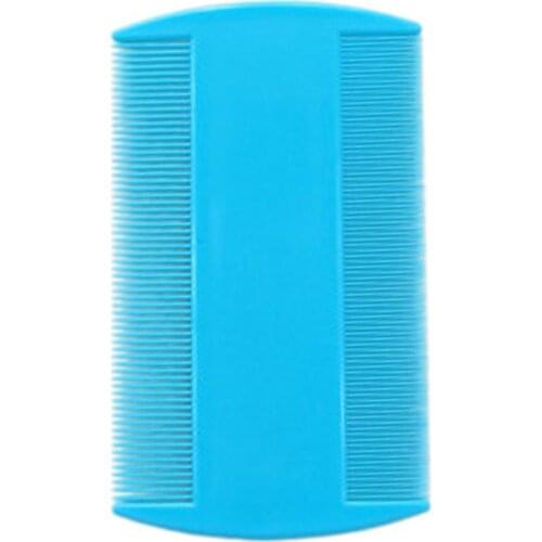 80% Dropshipping!!Pet Flea Double Nit Comb Dust Collector Fine Tooth Head Lice Hair Comb