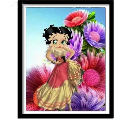 Diamond Mosaic Home Decor Diamond Embroidery Diy diamond Painting Cross Stitch kit Portrait Cartoon Dress Woman picture