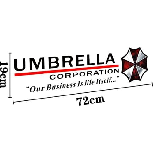 Automobile Sticker Decal motorcycle Decal umbrella company reflective decorative accessories creative PVC, 72cm * 19cm