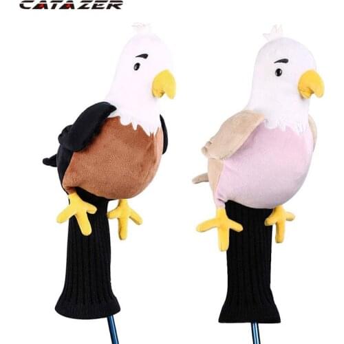 Catazer Plush Golf Driver Club Head Cover Cute Little Bird Golf Club Headcover Protector Drop Ship
