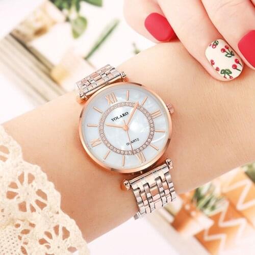 Luxury Watches Women Watch Stainless Steel Quartz WristWatch Ladies Watch Womens watches Rose Gold Watches Reloj Mujer Clock