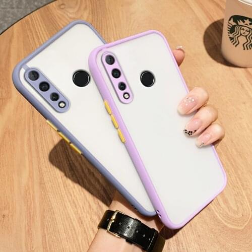Cases For Huawei Nova 4 Case Shockproof Silicone Matte Candy Colors Cover For Huawei Nova 4 Simple Cartoon Protector Phone Cover