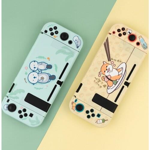 Nintend Switch Lite Case Cute Shiba Inu Protective Shell for Nintend Switch Hard Back Cover NS Lite Joy-Con Console Housing Case