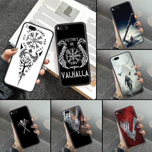 TV Vikings logo Phone case For Xiaomi Mi Max Note 3 A2 A3 8 9 9T 10 Lite Pro Ultra black tpu funda silicone cell cover luxury
