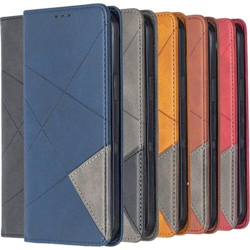 For Funda Huawei P40 Lite Case on For Huawei P 40 Lite P40Lite Coque Luxury Magnetic Wallet Stand Leather Flip Phone Cover Men