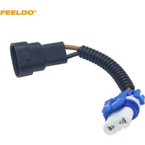 FEELDO Car 9006 Ceramic Socket Heavy Duty Ceramic Wiring Harness Connector For Headlight Bulb Socket Wiring Adapter Holder #2153