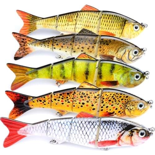 HiUmi 1Pc 12CM 17g 3D Eyes Fishing Lure Fishing Bait Bionic Lure with Treble Hooks Minnow Crankbait Swimbait Carp Hard Bait