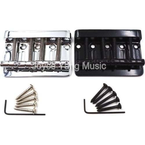 Niko Chrome/Black Top Load Saddle For 4-String Electric Bass Guitar Bridge Free Shipping Wholesales