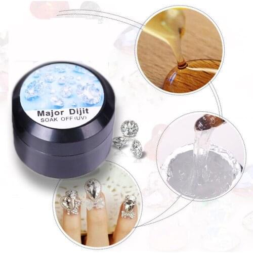 Nail Glue Decoration Stick Drill Gel Adhesive Alloy Jewelry Diamond Mini Glue Phototherapy Gel Glue DIY Manicure Tool