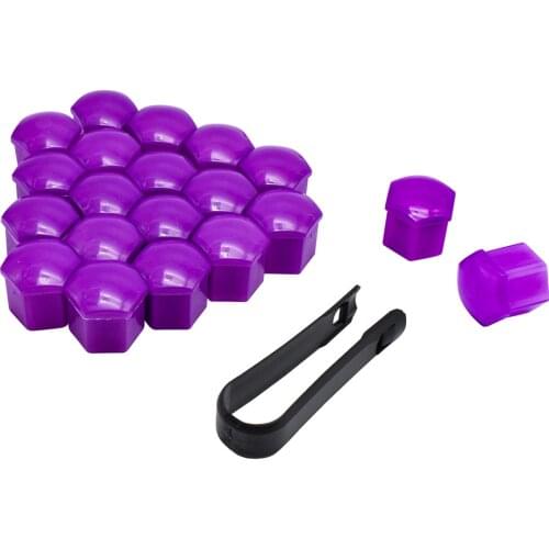 Car Styling 19mm Car Tyre Wheel Hub Covers 20pcs Wheel Nuts Covers Auto Nut Caps Dust Proof Exterior Decoration Protecting