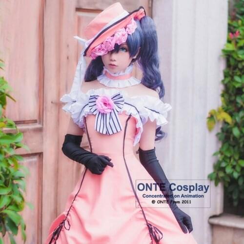 Black Butler Ciel Phantomhive Lady Dresses Cosplay Costumes Women Gothic Lolita Fancy Party Uniform for Halloween Christmas