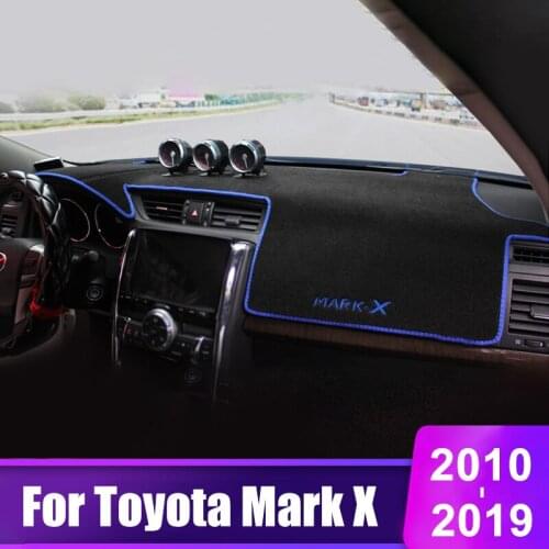 For Toyota Mark X 2 2010-2018 2019 Car dashboard Avoid light pad Instrument platform desk cover Mats Carpets Auto Accessories