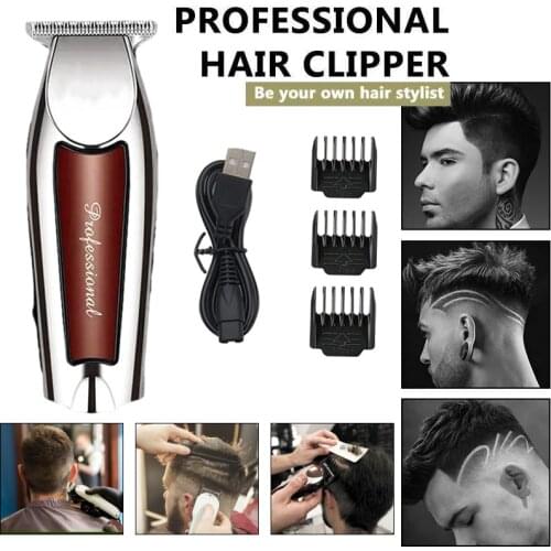 Men Electric Hair Clipper Retro Oil Head Engraving Electric Shaver Hair Clipper Knife Head Nick Trimming Gradient Hair Cutting