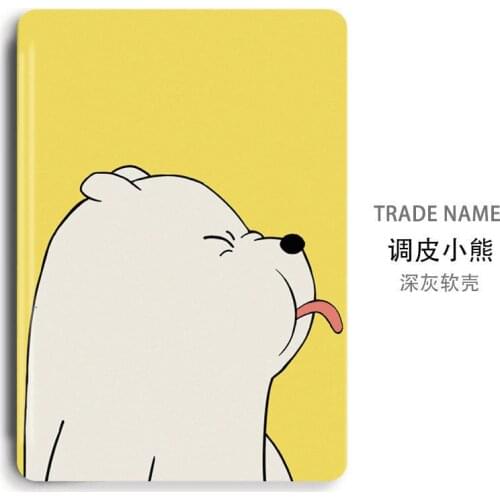Soft Silicone Back Cases Cute Bear iPad Case For iPad Pro 11 2020 Protective Cover iPad 7th Generation Case Air 1 2