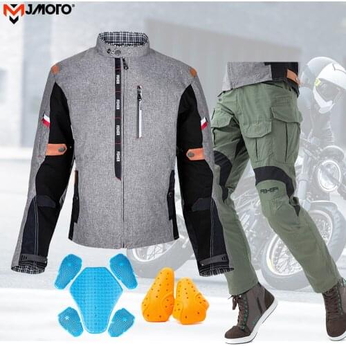 2021 New Motorcycle Jacket Suit Body Armor CE Protective Gear Waterproof Riding Motorbike Jacket Pants Jaqueta Motoqueiro M-4XL