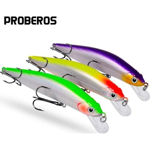 PROBEROS Fishing lure Exported to Japan 6pc/lot Fishing Bait 5.3"-13.5cm/24g-0.85oz Minnowbait 6 color fishing tackle 2# Hook