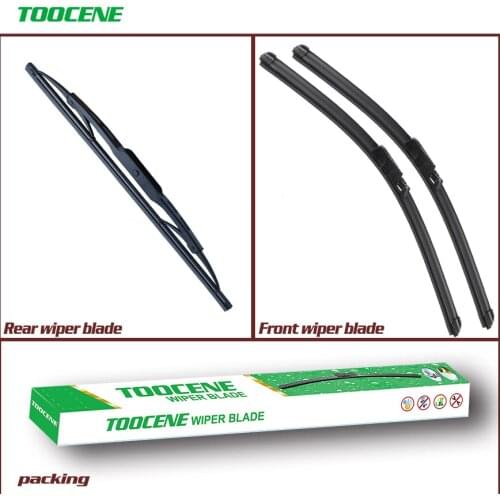 Front and Rear Wiper Blades For Audi A6 C6 4F 2004-2011 Windshield Windscreen wiper Window 22+22+16"