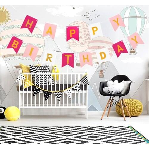Birthday party decoration multicolor fishtail bunting banner wedding / Valentines Day / birthday party hanging garland decorati