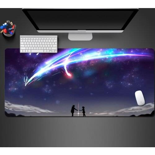 Your Name Is Anime Mousepad High Quality Non-slip PC Gamer Computer Wot Big Mouse Pad Best Personality Padmouse Gaming Gifts