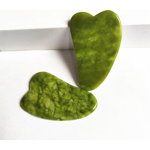 1PC Hot Gua Sha Board Scraper Natural Quartz Jade Stone Guasha Massage Tool Facial Body Treatment Scraping Care Healthy Massage