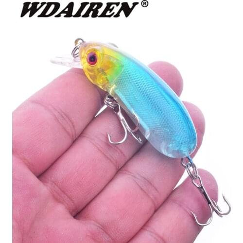 1Pcs Popper Fishing Lure 60mm 10g Artificial Hard 3D Eyes Baits Crankbait Wobblers Bass lures fishing Tackle Accessories WD-330