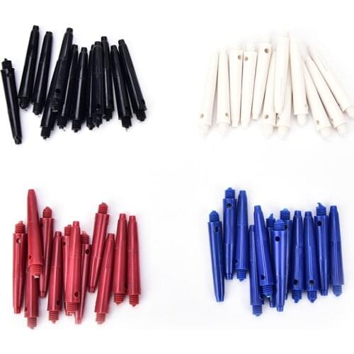 12Pcs Nylon Screw Dart Shafts Short Darts Stems Replacement 35mm 4 Colors