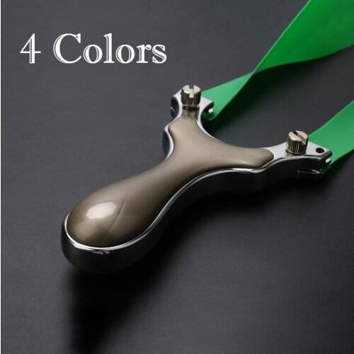 4 Colors Stainless Steel Slingshot Hunting UV Handle Direct Spring Free Fast Enterprise Aiming Powerful Precision Catapult