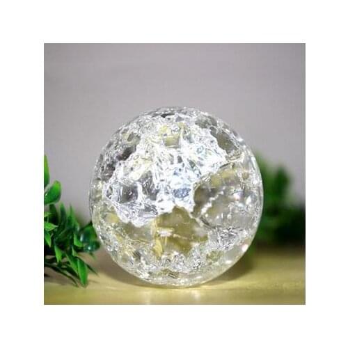 5cm crystal feng shui ball lucky rockery water fountain bonsai ball ice cracking ball decoration free shipping