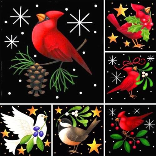 5D Diy Diamond Painting Kits Bird Full Square Round Drill Embroidery Mosaic Cross Stitch Christmas Gift Wall Decor Pictures