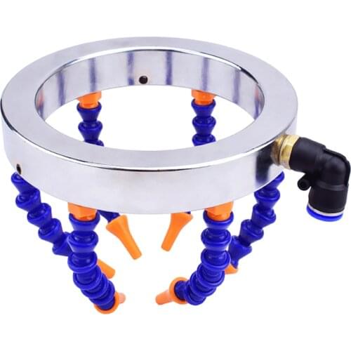 62/65/80/100/110/125/140/150mm Water Oil Cooling Liquid Coolant Pipe Hose Tube Nozzles Spray Ring For Spindle Motor Cnc Router