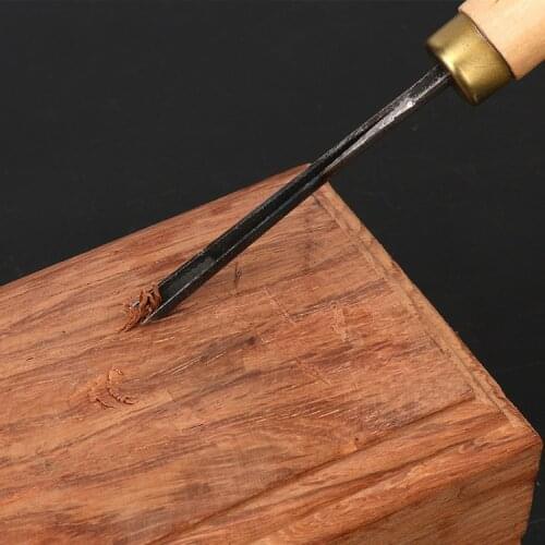 8pcs 1.5-8mm V Type Woodworking Carving Chisels Trimming triangle knife Hand Wood Carving Knives