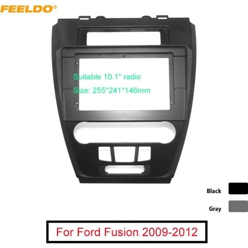 FEELDO Car Audio 10.1" Big Screen Fascia Frame Adapter For FORD FUSION 2010 2Din Dash Fitting Panel Frame Kit