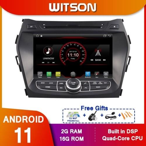 WITSON car radio multimedia dvd player 2 DIN android 10 For Android 10 For HYUNDAI Ix45/SANTA gps navigation stereo DSP video C