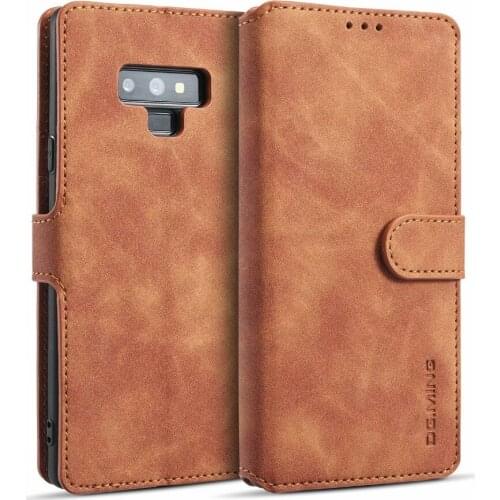For Samsung Galaxy NOTE9 Case Leather Vintage Phone Case Funda Samsung Note8 Case Flip Magnetic Wallet Case coque note 9 Leather