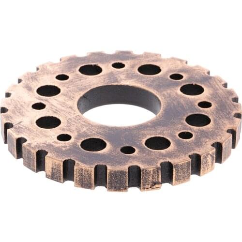 Antique Steampunk Gear Wooden Wheel Art Craft DIY Home Bar Hanging Wall