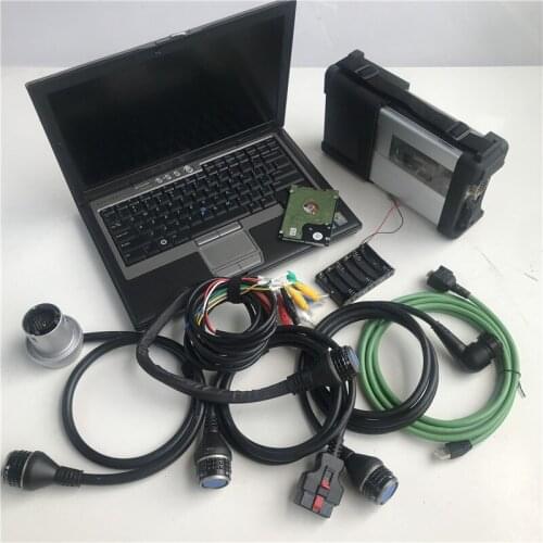 MB Star OBD2 Diagnostic Tool SD Connect C5 with 2021-06v HDD SSD in Laptop D640 for De-ll 4G Ready to Work for MB Star Car Truck
