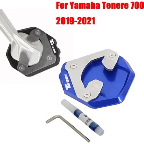 For Yamaha Tenere 700 TENERE 700 Tenere700 2019 2020 Motorcycle Accessories Kickstand Foot Stand Extension Pad Support Plate