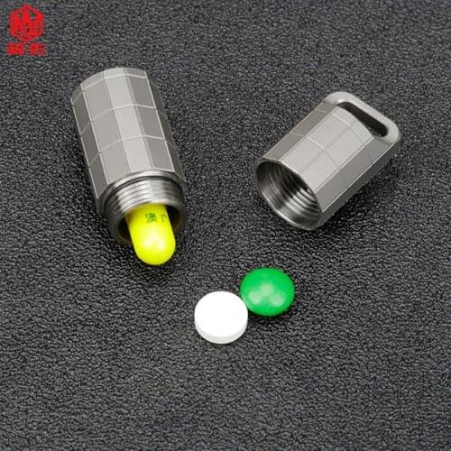 1PCS Outdoor Emergency Waterproof Sealed Medicine Warehouse Portable Travel Container EDC Tool Portable Medicine Box