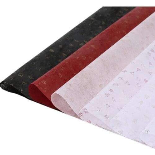 Little Peach Heart Cotton Candy Paper Flower Packaging Cotton Paper Paper Waterproof Hand-kneaded Paper Bouquet Packaging