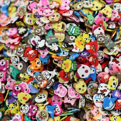 1700pcs Mix Animal Soft Polymer Sequin Patch Art Scrapbooking 3D Nail Decoration DIY Handicrafts Jewelry Clothing Shoes Material