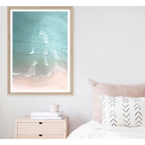 Coastal & Nautical Sea Scene Painting on Canvas Printed Art Posters Wall Art Pictures Living Room Home Decoration No Frame