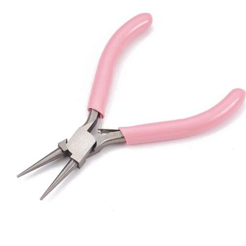 Ornament Pliers Pointed round Drip Tip Angle Jaw Tongs Handmade Pliers DIY Jewelry Making Tools
