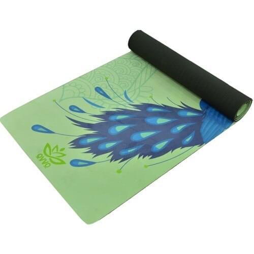OVVO Peacock Suede-Tpe Professional Yoga Mat Cushion Fitness
