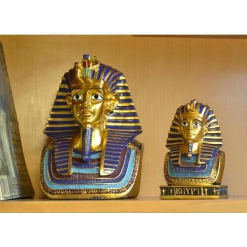 Home gifts crafts Resin Egyptian Gold Mask King Tut - Collectible Figurine Statue Egypt Tutankhamun Figurine Decoration Craft