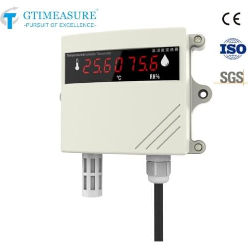 Industrial Temperature Humidity Transmitter Humiture Sensor High-precision 4-20mA Analog Output RS485