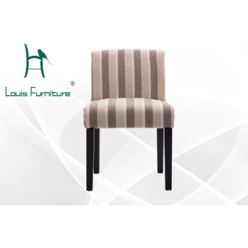 Simple fashion solid wood detachable cloth art modern garden style dining chair