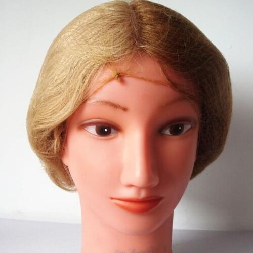 Invisible hair nets disposable hairnet 20inch dark brown color dance hair net