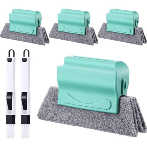 6 door and window groove cleaning brush, hand-held gap cleaning tool, multifunctional gap corner cleaning door and window gap